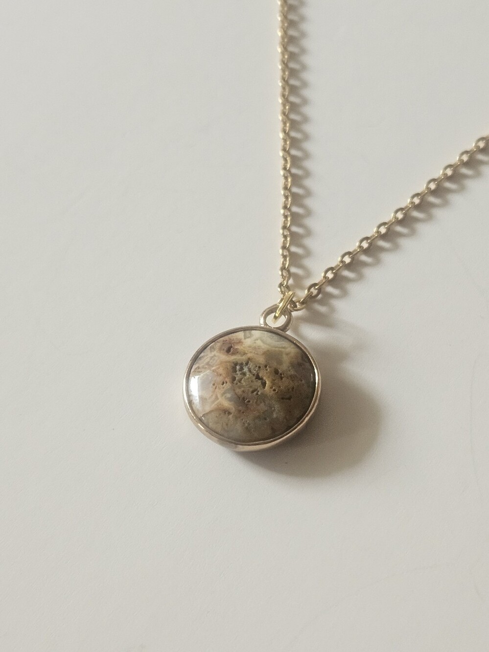 Earth-Tone Jasper Gold-plated Necklace